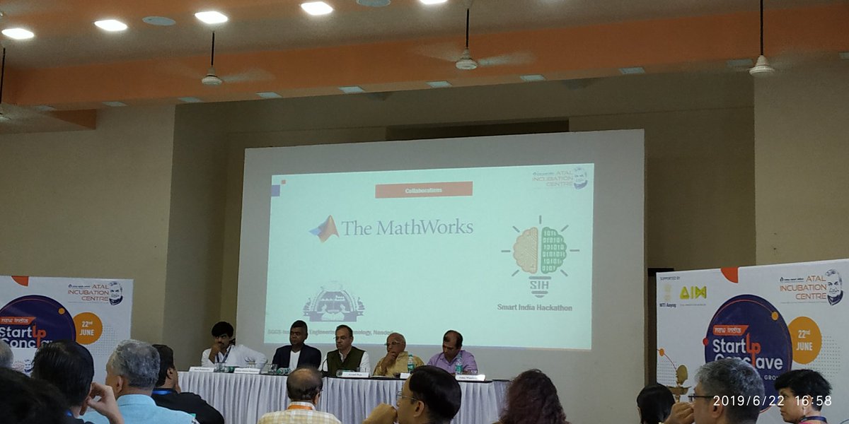 Thanks a ton <a href="/AicRmp/">Atal Incubation Centre- Rambhau Mhalgi Prabodhini</a> for showcasing association of <a href="/sggsietnanded/">SGGSIE&T, Nanded</a> and you in the #StartupConclave in front of bright minds! 

We are marching forward to realize the #NewIndia with #innovation with <a href="/NeoDreamzUnLTD/">IIC SGGSIE&T Nanded</a>.

Wish to get connected with your network in this #journey.