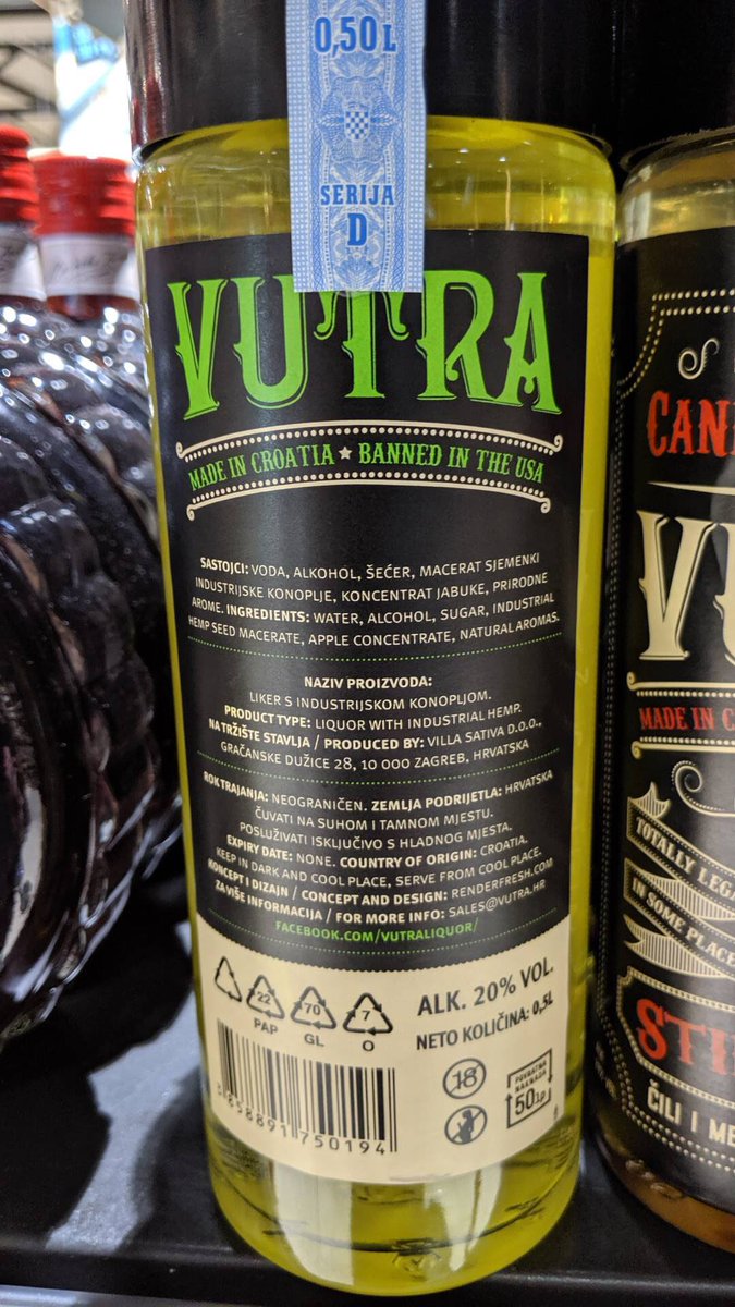LawguyJP's tweet photo. The misinformation over CBD and hemp is everywhere, even in Croatia. See this can - Made in Croatia - Banned in the USA! https://t.co/f3ohlGiX7Y