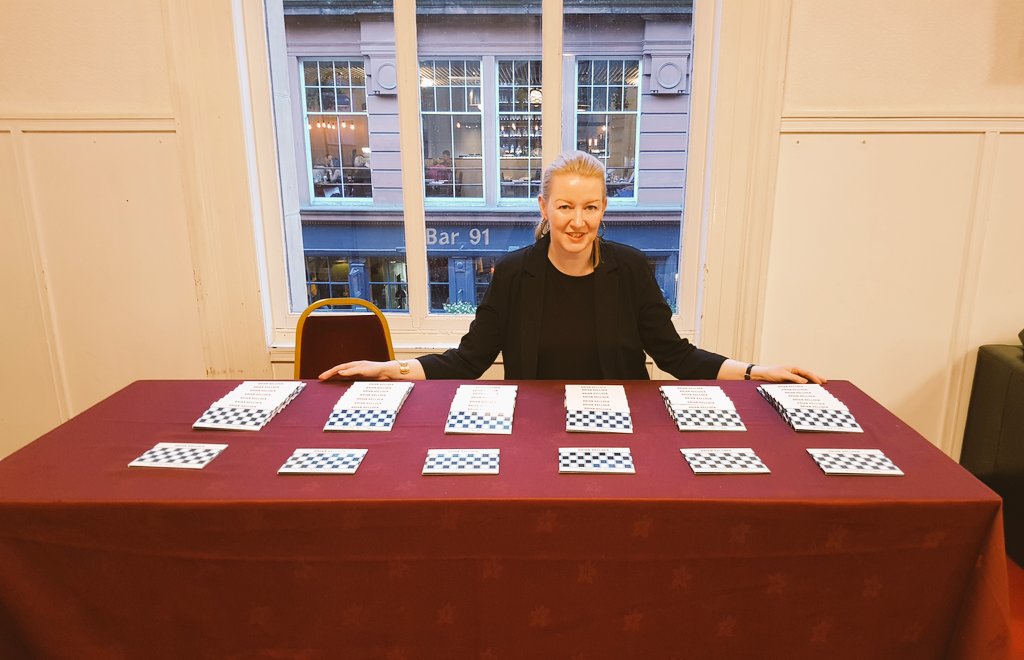 girlfridayjazz's tweet photo. In the spirit of "if you can't review 'em, promote 'em," I made my debut as @bkjazzpiano's official CD salesperson at @glasgowjazzfest last night ... First time behind a counter since my student days when I sold jewellery in Paris! Based on the takings, it won't be my last 😊! https://t.co/wPfCvqbzAX