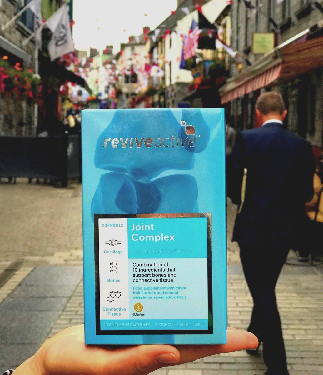 ReviveActive's tweet image. What is Joint Complex?🤔

Joint Complex treats the cause, not just the problem. 

With a scientifically formulated combination of natural ingredients such as marine collagen which supports the cartilage in joints 🤸‍♀️

#JointComplex #FeelTheFreedom #ActiveAgain