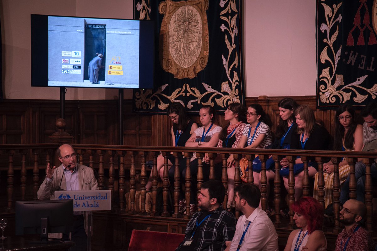 amoralesrondan's tweet photo. @CREgyptology 2019 @UAHes counted with Spanish senior scholars and fieldwork directors: here MolinenoPolo (@proyecto209), PérezAccino (@EgiptologiaUCM), OllerGuzmán (@WadiSikait UAB) & JoséManuelGalán (@ProyectoDjehuty).#CRE2019 @MAN @CCHS_CSIC @unicomplutense @ULL @UABBarcelona https://t.co/8ekGBRP6aj