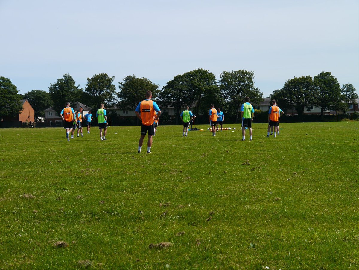 Blyth_Spartans's tweet photo. 📸 The (new) boys are back in town! 

Lee Clark, Paul Stephenson and Gary Neasham were all in attendance as the players returned for pre-season on Saturday. 

Photos here: https://t.co/LdTQERYhT0

#ClarkyIsASpartan #HowayBlyth https://t.co/G8ou2POdaD