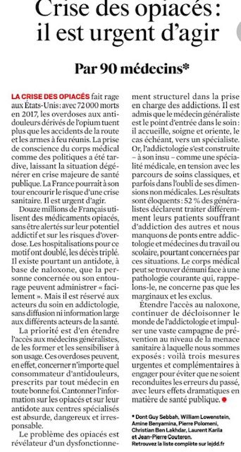 GroupeSOS's tweet photo. Le docteur @GuySebbah, notre porte parole #addictions, est à l’origine de cette tribune parue ce jour dans le @leJDD : « crise des opiacés il est urgent d’agir ». Les overdoses à ces antidouleurs tuent. Les solutions existent :
👉 https://t.co/7Y4M9zS8Ex
#groupesos #plaidoyer https://t.co/4wPDsYqad4