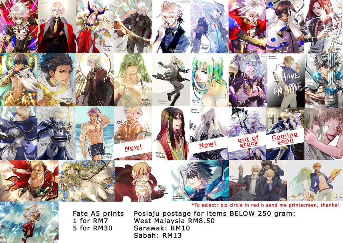 aldreichd's tweet photo. Local Malaysian mail orders are up at my FB page! (Part 1/10)
https://t.co/gSnAfH6AO0
I think it's easier if you pm my page to order^^;;;
For overseas,plz head to my online shop^-^~
https://t.co/KO688BEka2
#fgo #fate #gilkidu #dgrayman #Dグレ #グランブルー #wmtsb3 #washitape https://t.co/NDfIOxA3oz