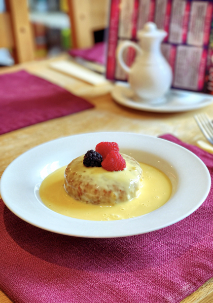 Boundary___'s tweet photo. Don’t miss out on a River Restaurant favourite, Treacle sponge with custard  #boundaryfishandchips https://t.co/SZ29iY5at7