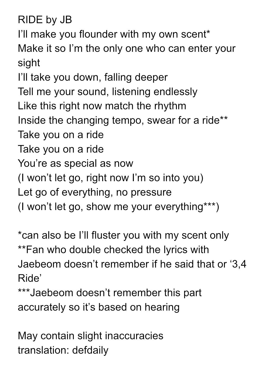 TRANS RIDE lyrics *reposting after fixing some errors*May contain slight in...