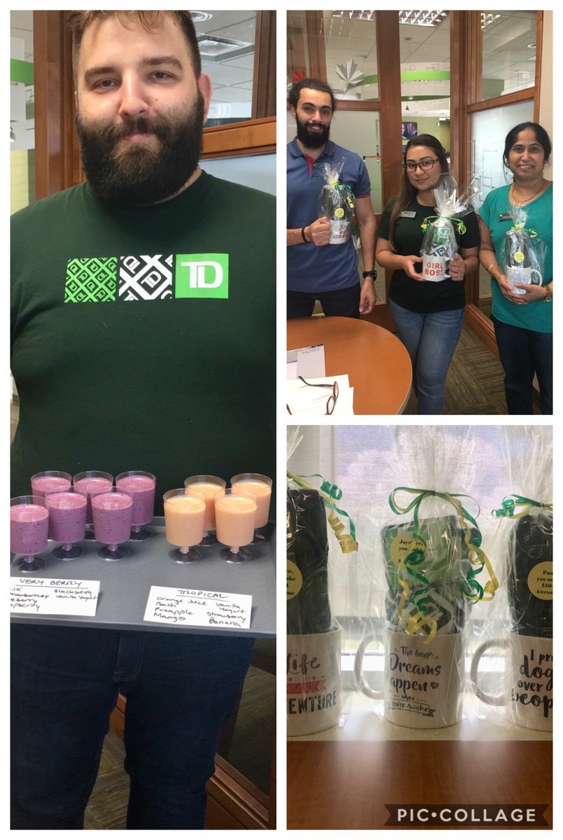 Day 5 of #EAW... personalized mugs and smoothies for my amazing team!