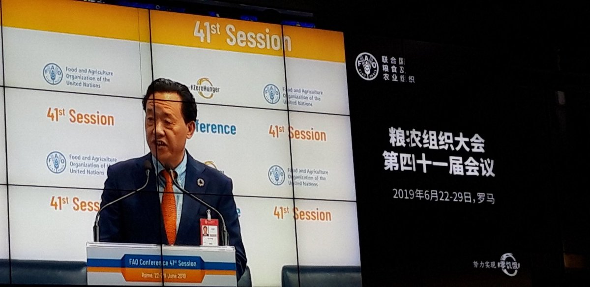UKUN_Rome's tweet photo. Congratulations Mr. Qu Dongyu for being elected as @FAO Director General, the #UK looks forward working with you and international partners to achieve #SDG2 #ZeroHunger
#FaoElection #MembersWatch https://t.co/IFp8YRk244