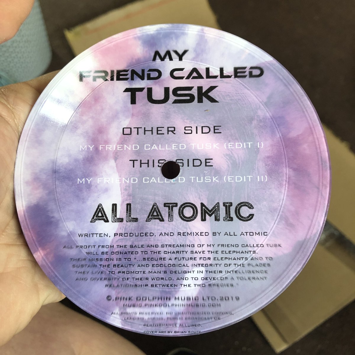 Help #SaveTheElephants by ordering the new single from <a href="/allatomic/">All Atomic</a> 

All profits to be donated to <a href="/ste_kenya/">Save the Elephants</a> 
My Friend Called Tusk is inspired by these amazing animals

DOWNLOAD + 5" CD SIZE VINYL
pinkdolphinmusic.bandcamp.com/album/my-frien…

Order your copy today!