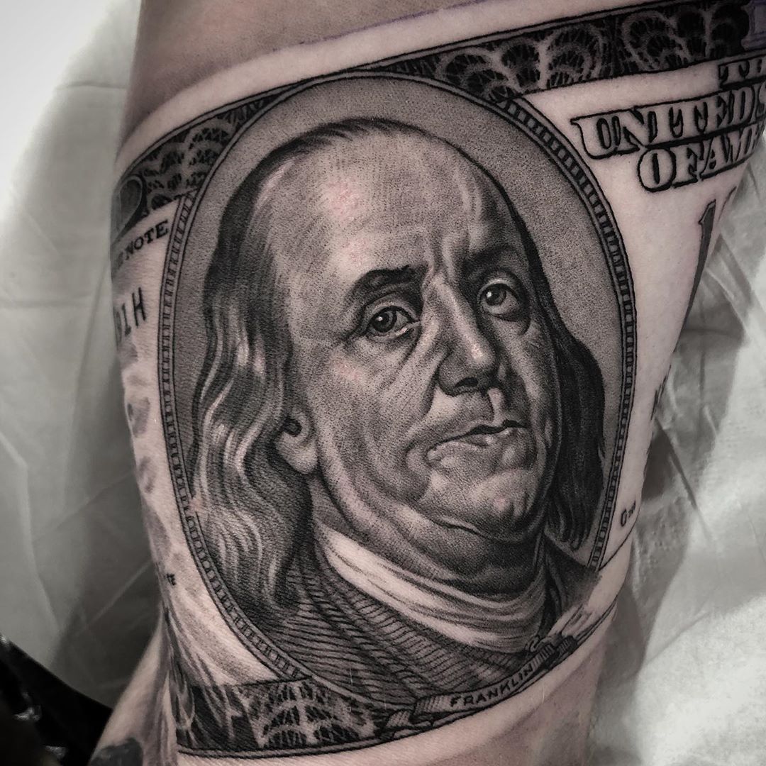 100 Bill Tattoo  Steemit