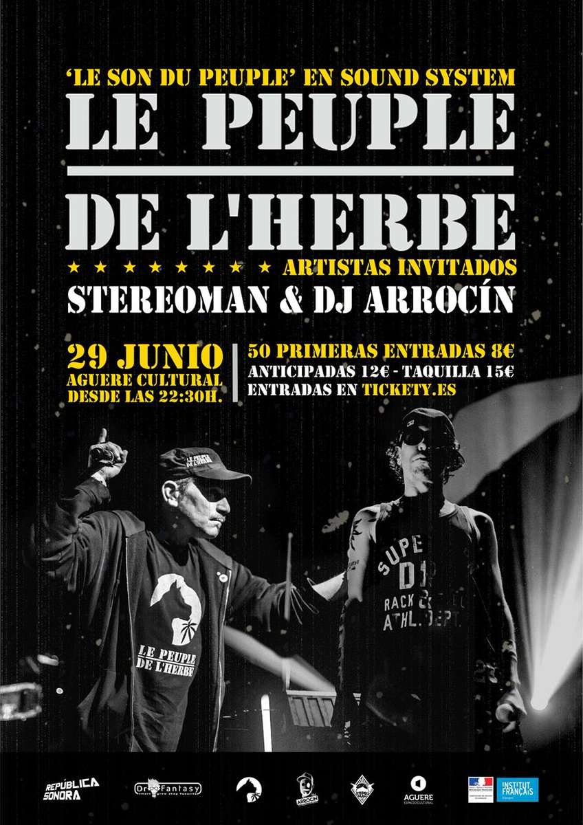 elshivaazul's tweet photo. Le son du Peuple - Le Peuple de l'Herbe en sound system + Stereoman &amp; Dj Arrocín.  💥ENTRADAS  en https://t.co/f37PM9iQ9i  https://t.co/yX60vHJJTg https://t.co/KuRuhMe8r0
