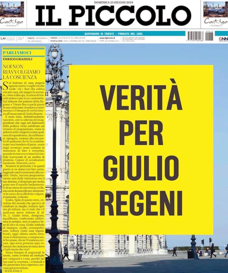 engraz's tweet photo. Noi non riavvolgiamo la coscienza.
#parliamoci su @il_piccolo
https://t.co/jyQdriSB73
#veritapergiulio #VeritaPerGiulioRegeni https://t.co/spdRKhqd55