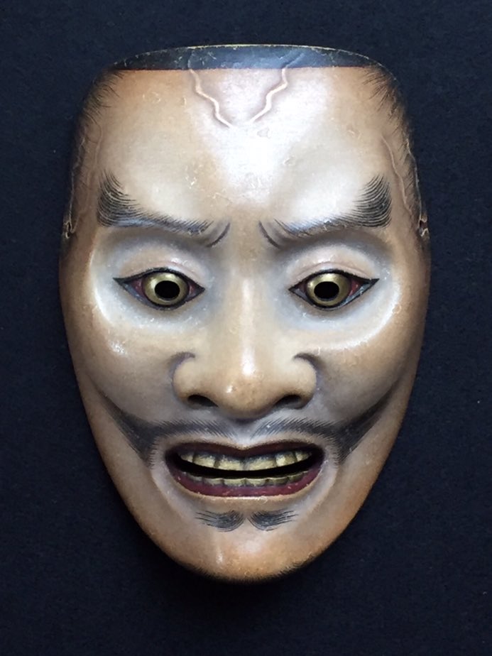 能面 「筋怪士」「筋男」 彩色の流れ。 #能面#nohmask#能楽#お能#能面