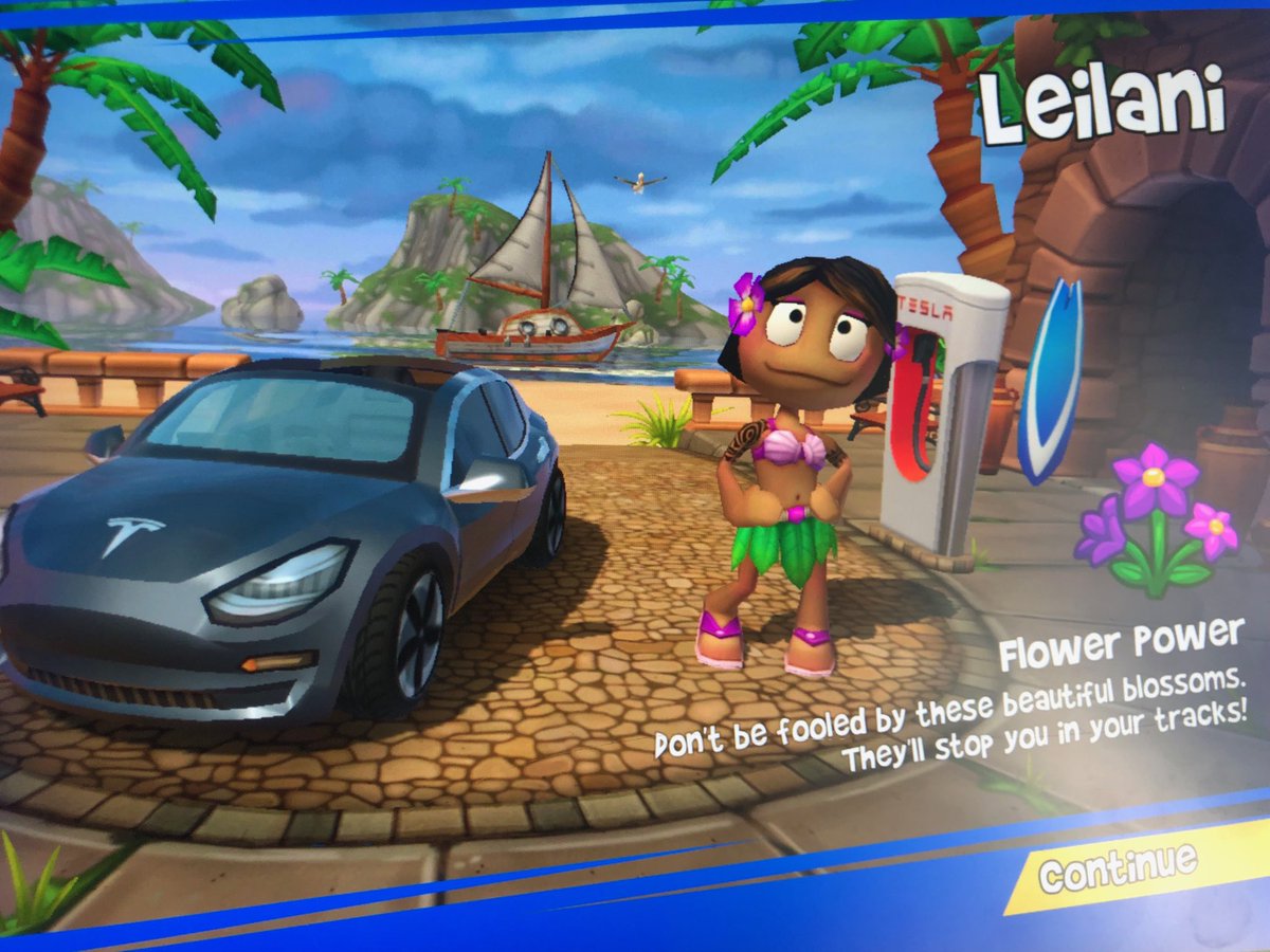 New <a href="/Tesla/">Tesla</a> game features ⁦@LeilaniMunter⁩ as the driver of my M3P!! How cool is that??