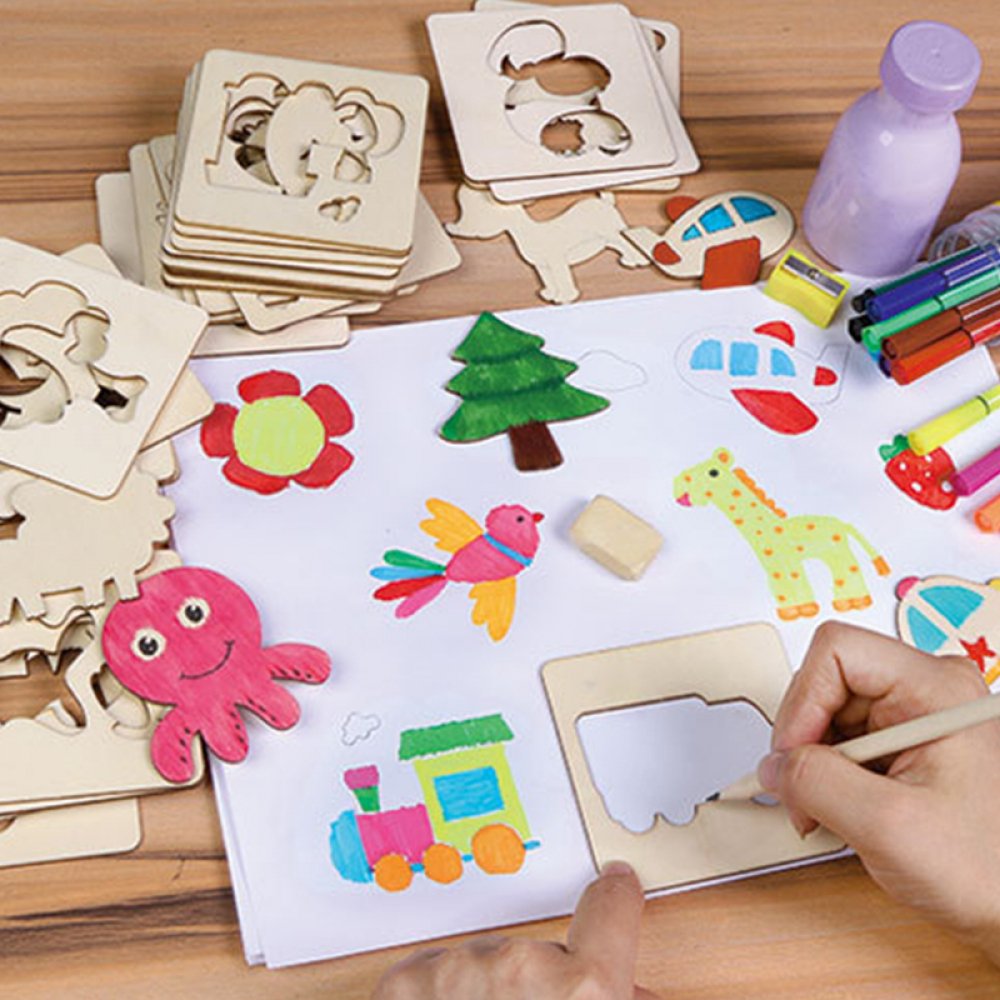 SmartKidMart's tweet photo. #bathtime #bathfun Cute Entertaining Educational Wooden Drawing Stencil https://t.co/bK6O0BsIFz