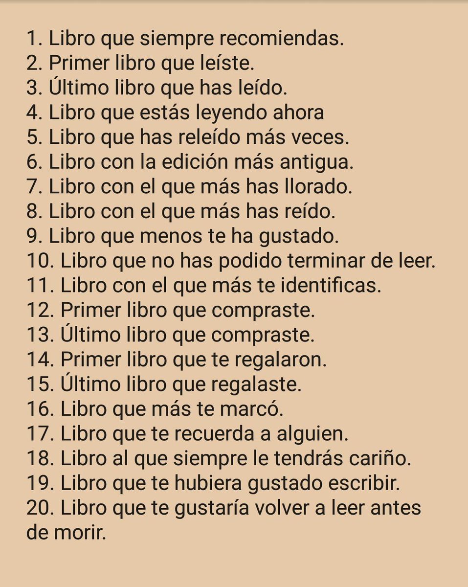 VmorVincitOmnia's tweet photo. Me mola la idea de @HuracanSandr1na así que ahí van los míos.
#20BooksTag https://t.co/6mOrcwiATO