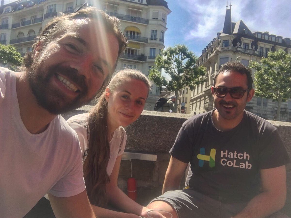 CphSW's tweet image. Startup Weekend Copenhagen team #CPHSW is in Geneva today 🇨🇭 Impact entrepreneurship is taking over Switzerland and we are here to meet next impact startups. Hello from Jay @Jernej and Susana &amp;amp; Lorenzo from impact accelerator at Hatch Colab  👋🏻🌱