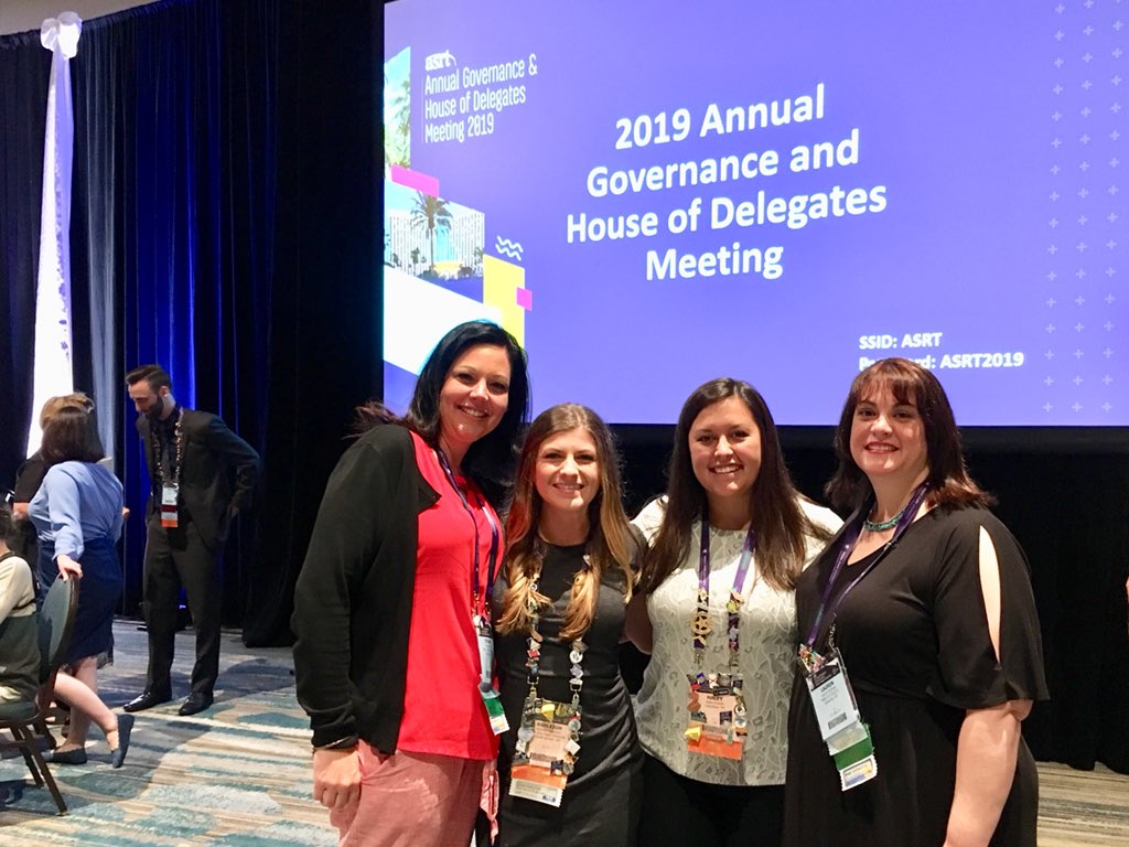 TheOSRT's tweet photo. Ohio’s SLDP students Ashleigh Williams and Haley Powell at #ASRT19 https://t.co/656QkDU6Ae