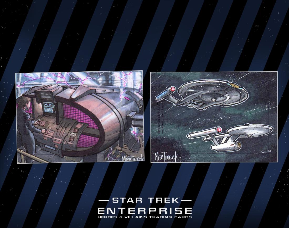 Look for one bonus Sketch card for every two sets purchased of Star Trek Enterprise Archives Series 2 trading cards from Rittenhouse Archives! Artists include Warren Martineck, Charles Hall, and more! #startrekenterprise