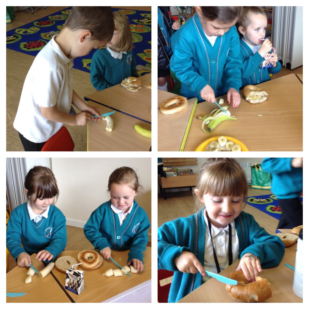 carlyannroseMCA's tweet image. EYFS chose to combine their bagels and healthy snack to independently create their own banana bagels! 🍌🥯🥰 #PD #CAL #healthy #foodprep #earlyyears #change4life #skills @Mayflower_MCA @Nursery_MCA