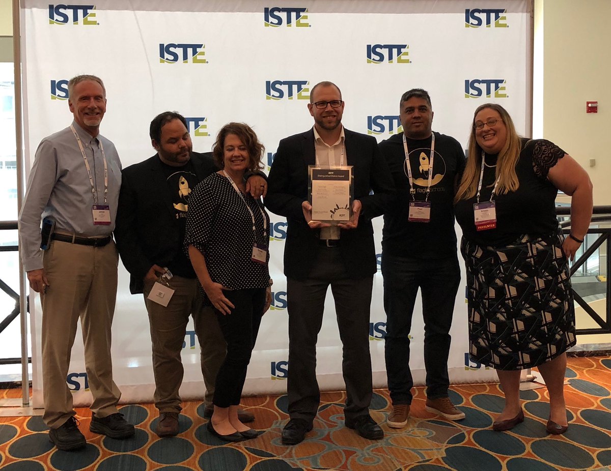 Extremely proud of Ryan Deising and the Instructional and Operational Innovation TEAM for being the first Florida District to earn the Distinguished District International Society for Technology in Education award.💡🎓