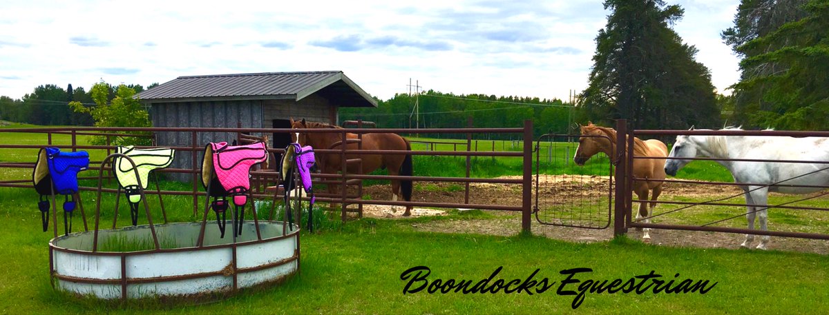 Welcome to summer! Pads are on sale ($30 off!) till the end of the month, current in-stock colours, &amp; only as supplies last! BoondocksEquestrian.com  #horsetack #horses #equestrianlife #boondocks #lifeintheboonies #trailriding #boondocksequestrian