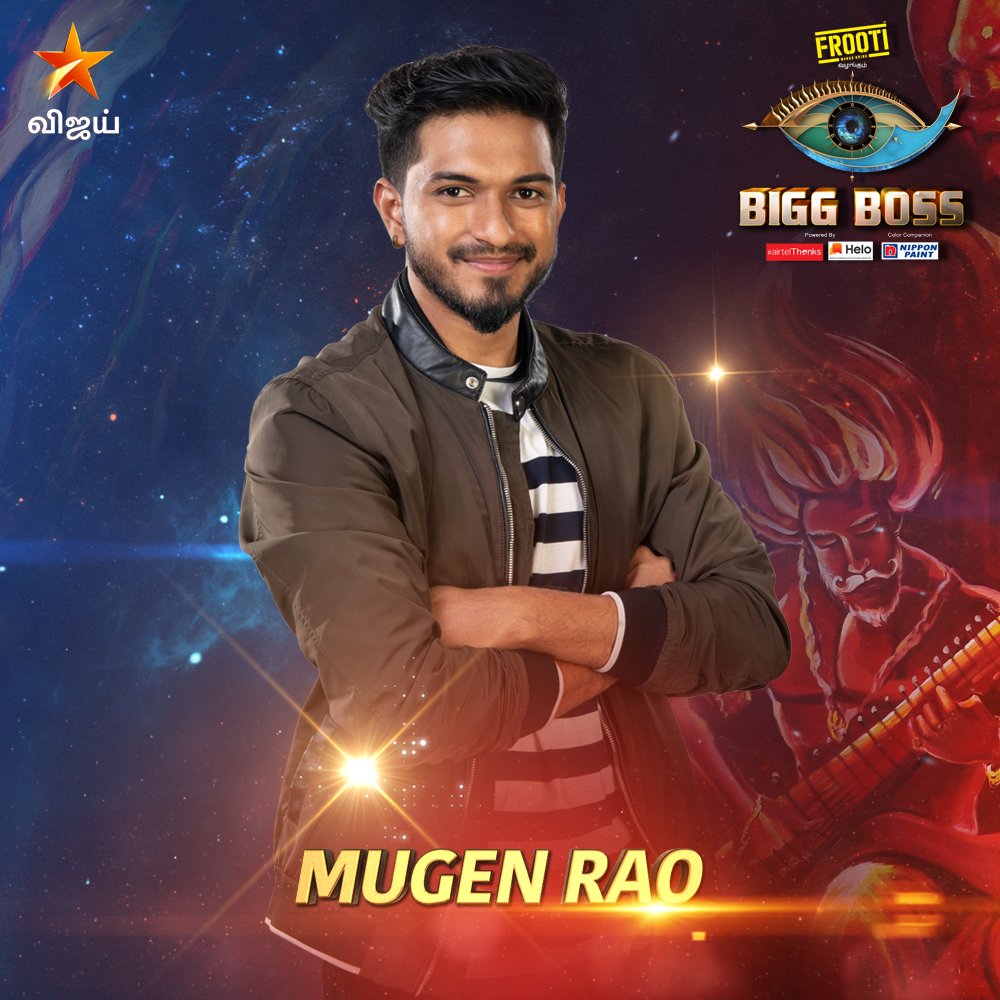fphyarstudios's tweet photo. பிக்பாஸ் வீட்டிற்குள் அடுத்த போட்டியாளர் முகென் ராவ்! #MugenRao #BiggBossTamil #BiggBossTamil3 #BiggBoss3 #KamalHaasan #BBTamilContestants #TuneInNow #VijayTelevision https://t.co/xMWER8yCvm