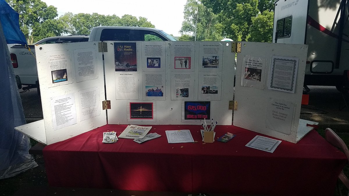 Info board at Dial ARC in Middletown.