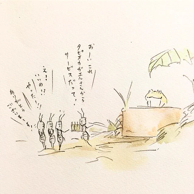 アリとキリギリスとは大違い！働きアリとタピオカガエルの話に感動‼