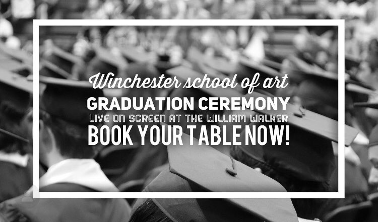 Book your table now to watch Winchester School Of Arts Graduation LIVE on our TV screens or for a celebratory lunch or dinner on the 18th of July! 🎓🎉 #winchesterschoolofart #whatsonwinchester #graduation #thewilliamwalker #livestream #winchesterpub #winchester