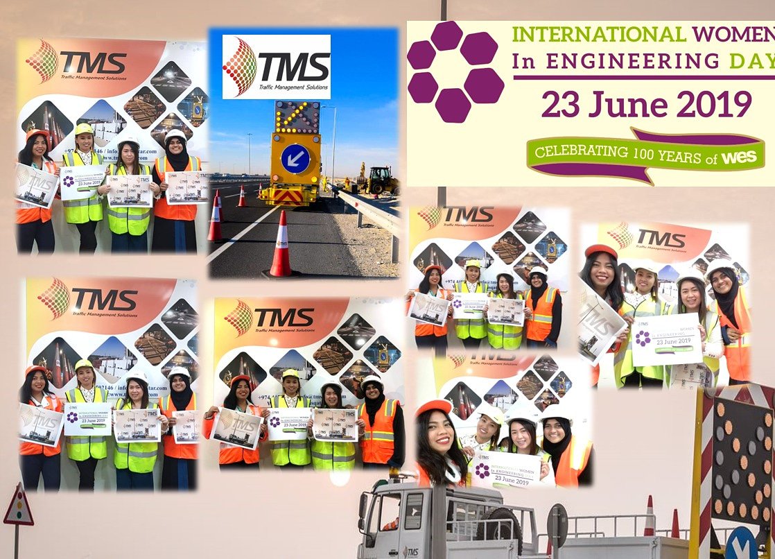 TMS_Qatar's tweet photo. TmsQatar#INWED19
#TransformTheFuture
#Happy International Women In Engineering Day!
#SimplifyingRoadSafety🛑🚥and
#traffficmanagement🛣️🚧🚦 https://t.co/gRoISiLWne