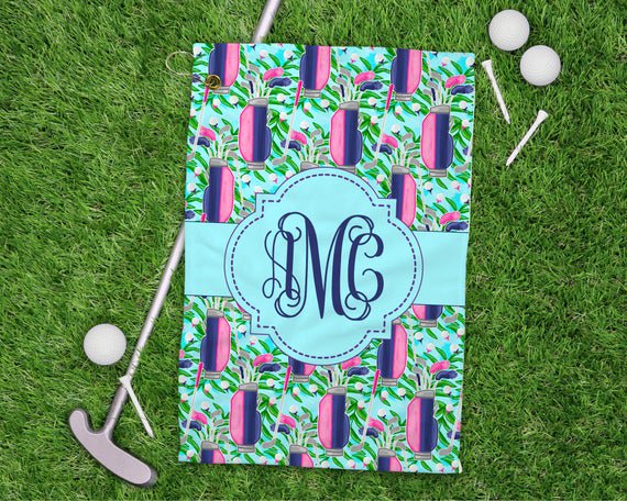 Monogram Golf Towels with Grommet and Clip! #GolfGift #PersonalizedGolf 
$17.99
➤ tinyurl.com/y2n34nwz