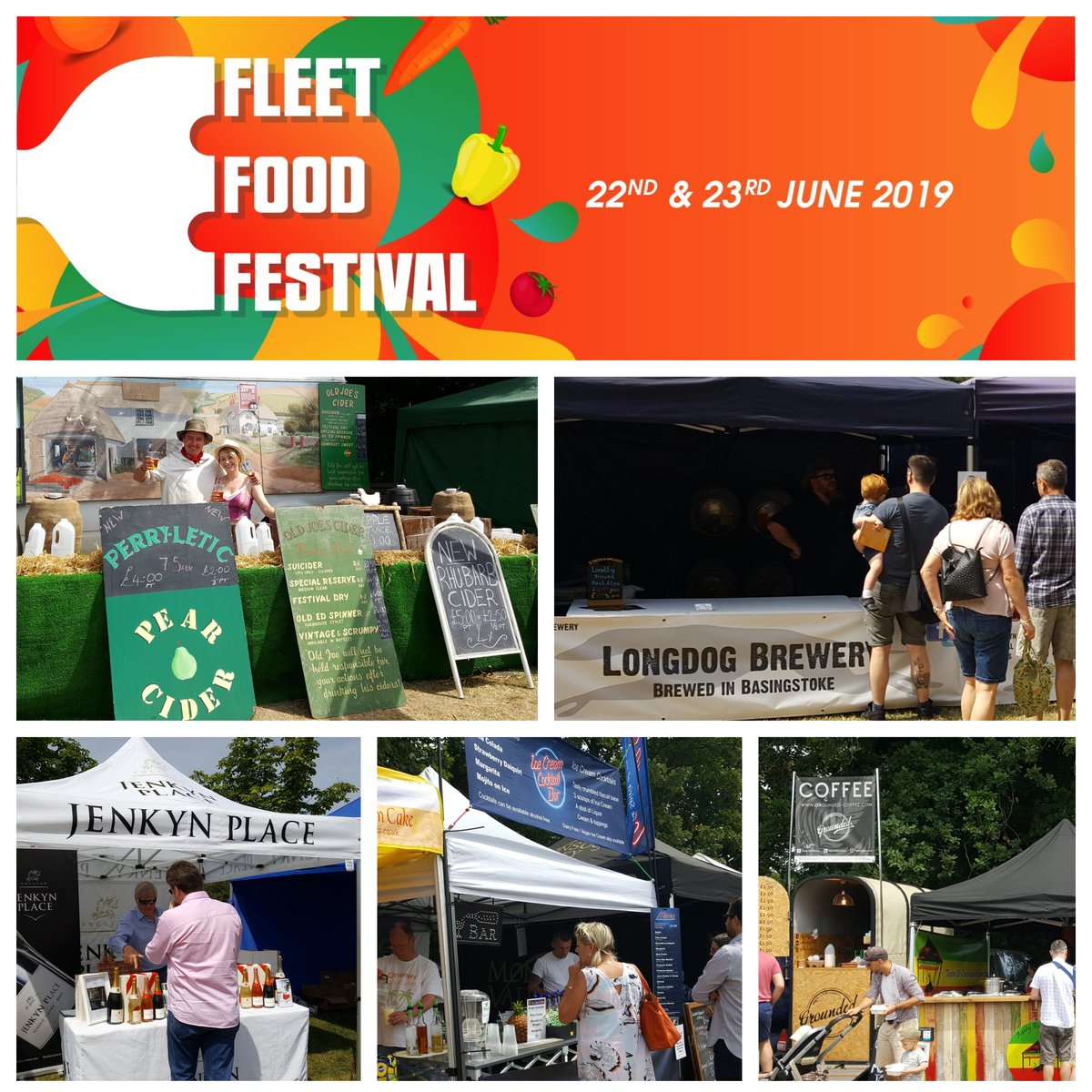 Pop up bars for beer, wine, gin, cocktails and coffee at the Fleet Food Festival today until 5pm. #Fleet #FindYourFleet #FleetFoodFestival. Check out the list here ow.ly/CfMo30oTQY7