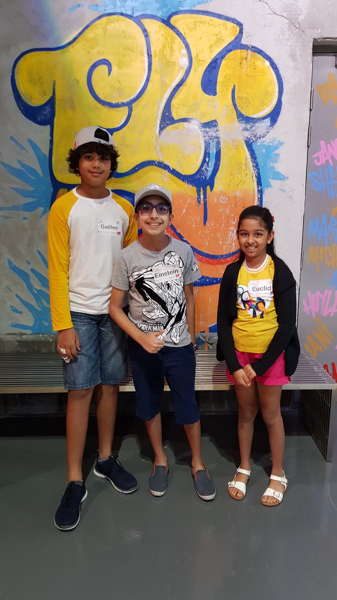 JPS_STEAM's tweet photo. Congratulations to Sanay, Suray &amp; Seher for reaching the final of the STEAM Olympiad 2019 @hubzerodubai in association with @PremieGenie #GoJPS https://t.co/Vme0d4GBUD