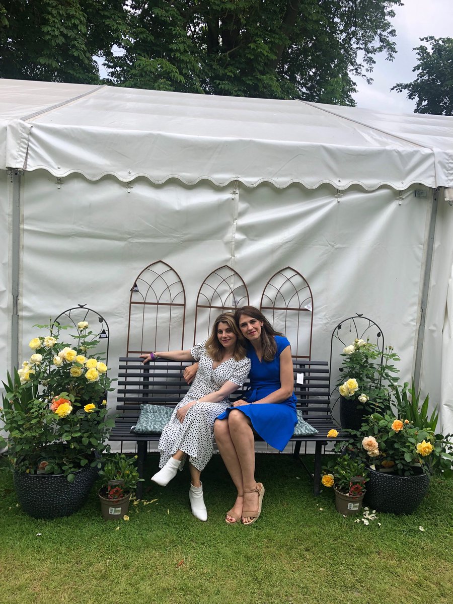 claremulley's tweet photo. Historians in a bower!! Great to catch up with ⁦@HallieRubenhold⁩ at the wonderful ⁦@whistfest⁩ !! https://t.co/ftQ9llvVcv
