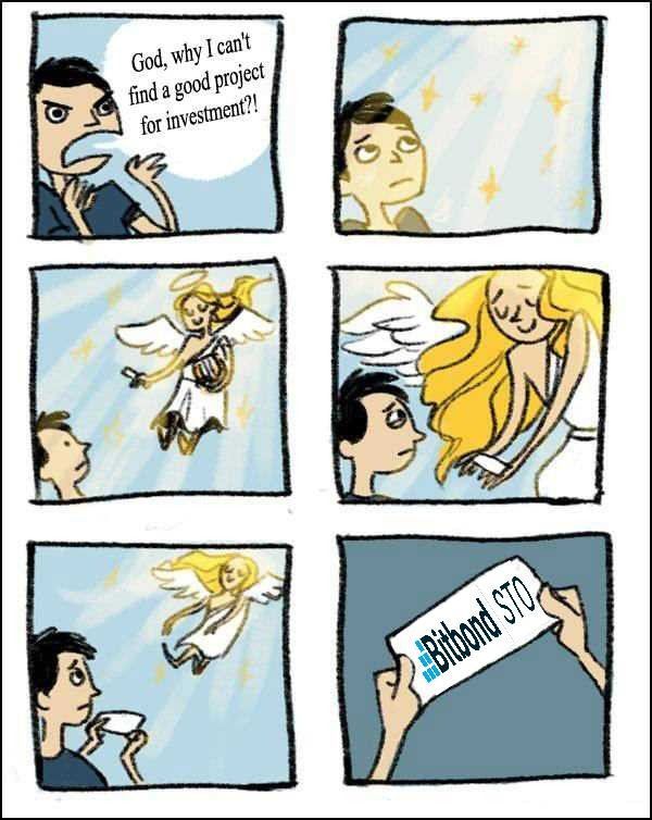 Bitbond's tweet image. Just another creative we received from our creativity bounty. 😋 Angels are sent to bring us the right messages! 😇 #BitbondSTO #innovation #bountyprogram