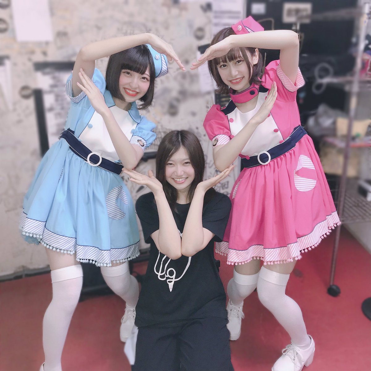早桜ニコ ₑᶫᵒᵛᵉ Di Twitter 唯ちゃん 3人でハートつくろ