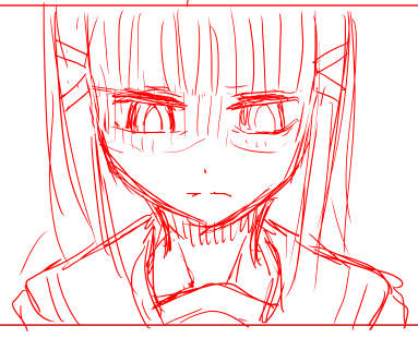 ネーム というかネームの中でとりあえず顔を描いたところ #ラブライブサンシャイン 