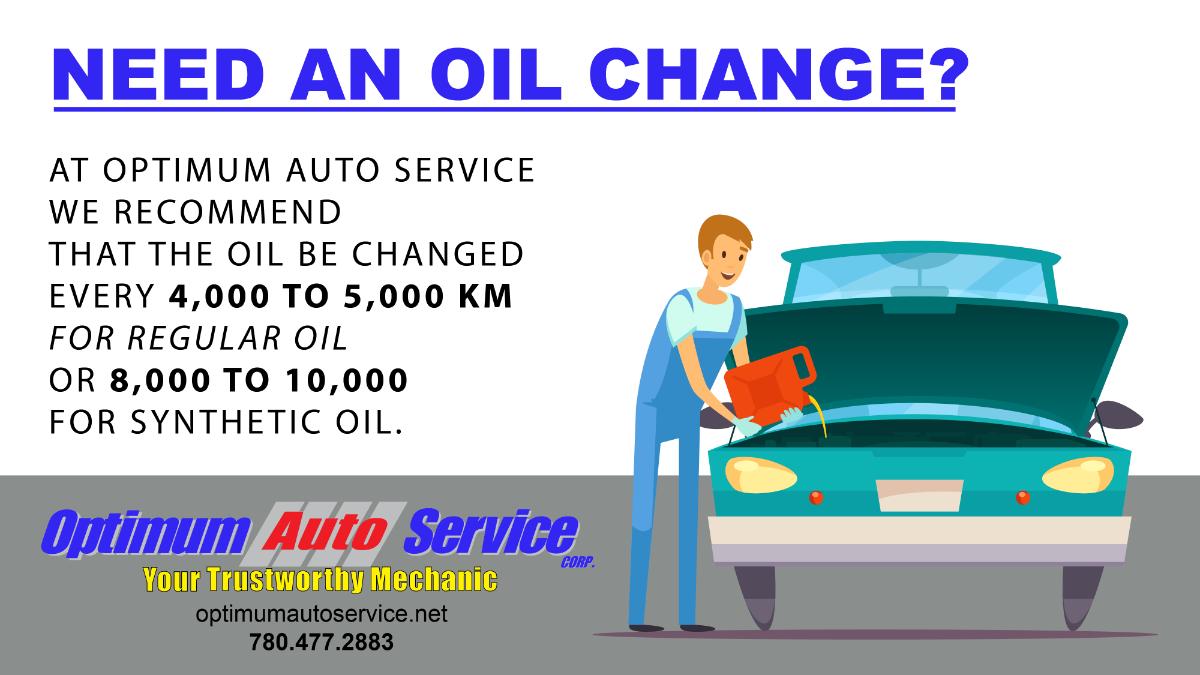 OptimumAutoServ's tweet image. Need an oil change? At Optimum Auto we recommend that the oil be changed every 4,000 to 5,000 km for regular oil or 8,000 to 10,000 for synthetic oil. 
.
Visit Optimum Auto today! &amp;gt;&amp;gt; qoo.ly/y5pud 
.
#oilchange #autorepair #vehicle #YEG #autobodyrepair #YEGdeals