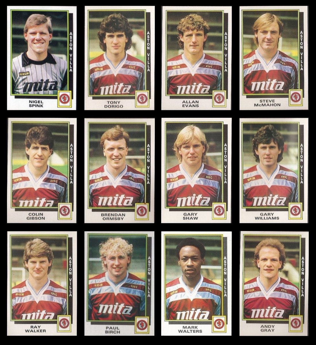 Programme Panini Football 86 - Aston Villa N°544 (Excellent état, Non Gradé)