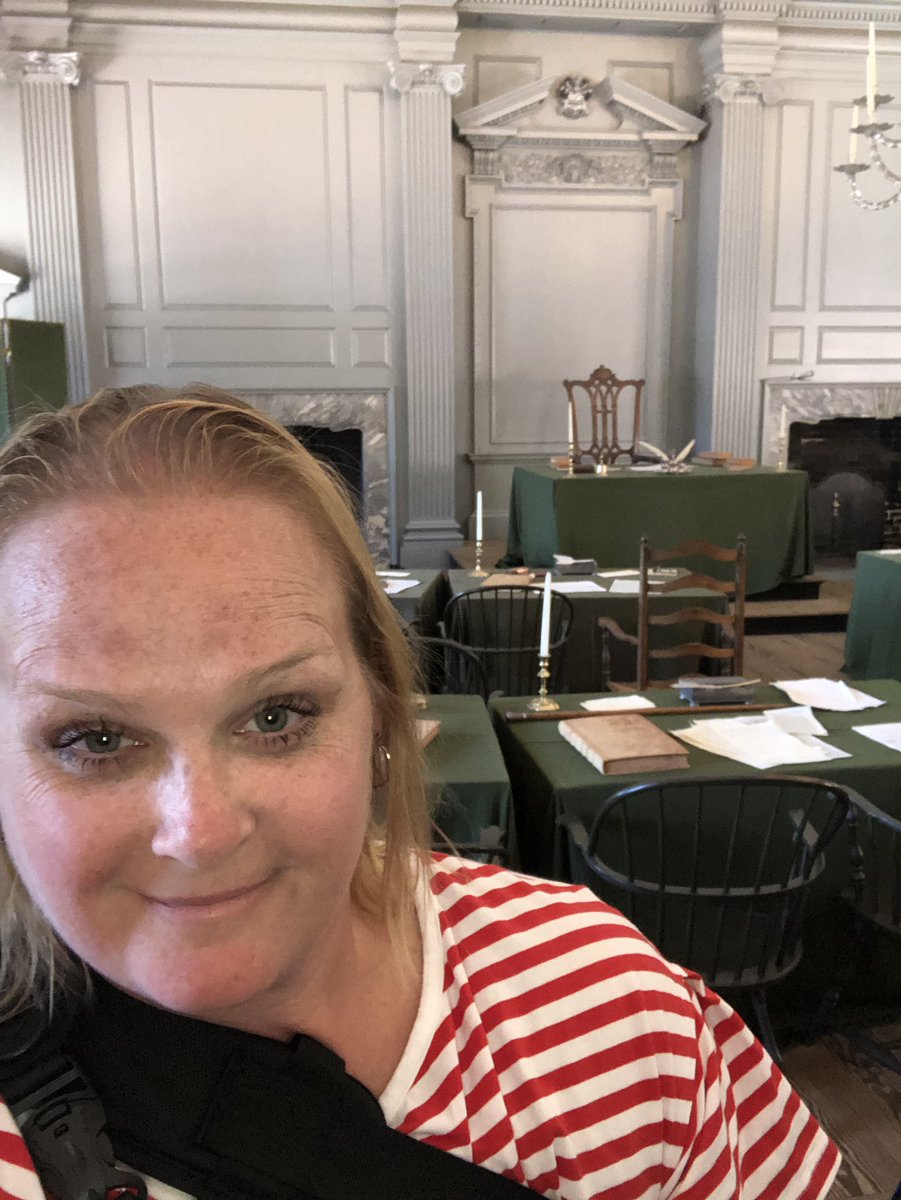 MrsRootJRE's tweet photo. Independence Hall .... ✔️ #SBVanguard #exploringphilly #iste19 https://t.co/A6htV770tg