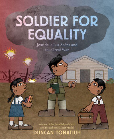 abramskids's tweet photo. Be one of the first to get a copy of #SoldierForEquality. @duncantonatiuh is signing copies right now in Booth #2006. #alaac19 https://t.co/LdS7H6YlfD