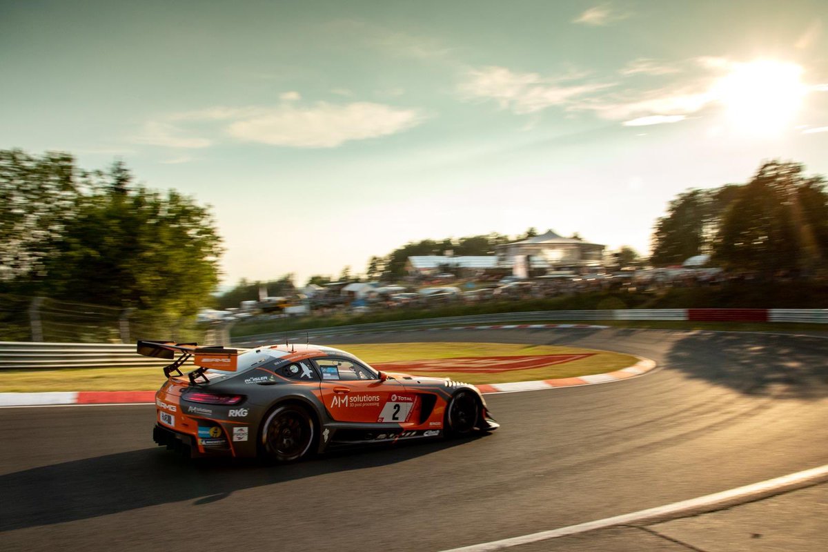 MaroEngel's tweet photo. Well that was one crazy @24hNBR again 😎🙌🏻 Many cars will be left wondering what could have been but i’m massively proud of my team mates and the whole @TeamBlackFalcon @MercedesAMG for giving us an awesome car! We certainly had the pace - bring on #24hNBR 2020 💪🏻 https://t.co/Y6pCNE1QHQ