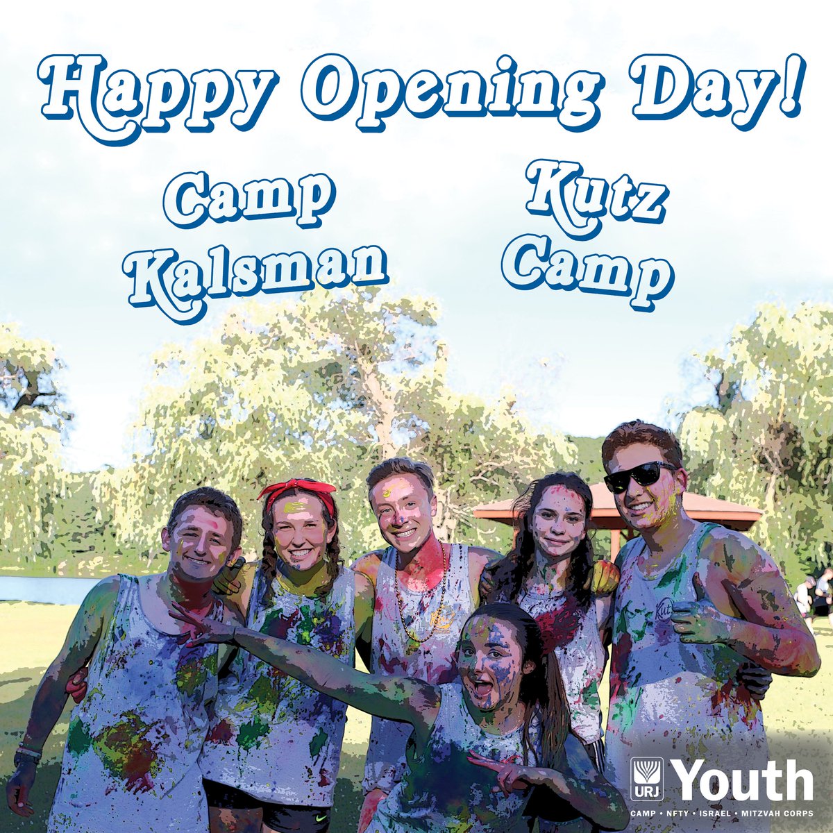 It’s opening day! We are so excited to welcome nearly 800 campers to <a href="/URJCampKalsman/">URJ Camp Kalsman</a> &amp; <a href="/URJKutzCamp/">URJ Kutz Camp</a> this summer!