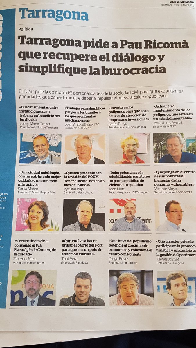 joan_ru_ca's tweet image. Avui al @diaridtarragona els #TuitairesTarragonins ja som societat civil 😉 i a mes al costat del gran #BoadaPregoner i aprop de la gran @danaeboronat. Hem passat + prioritats xo l&apos;espai es or. Gcs @n_riu.