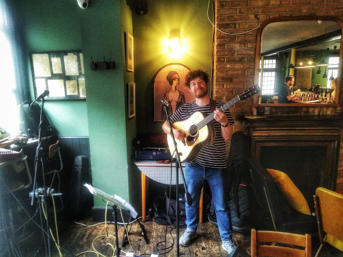 Making some noise at the lovely King &amp; Co #clapham. Second set kicking off in 30 mins or so.