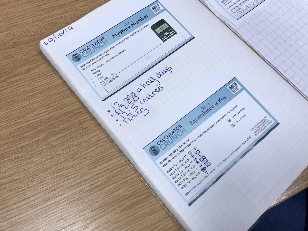 BoothWoodAcad's tweet image. Year 6 have enjoyed taking part in the #CalculatorCrunch from @MEIMaths over the last couple of weeks - a transition project to support calculator skills in preparation for year 7!