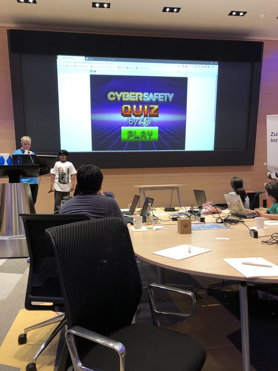 legacyinsgrp1's tweet image. RT Zurich "Impressions from today’s 5th anniversary #CoderDojoZH season closing event where the next generation of coders presented their cyber-themed designs 🎉 Thank you to all the participants and volunteers! Hope to see you back next time! #zurich… https://t.co/5oenpZuNEu"