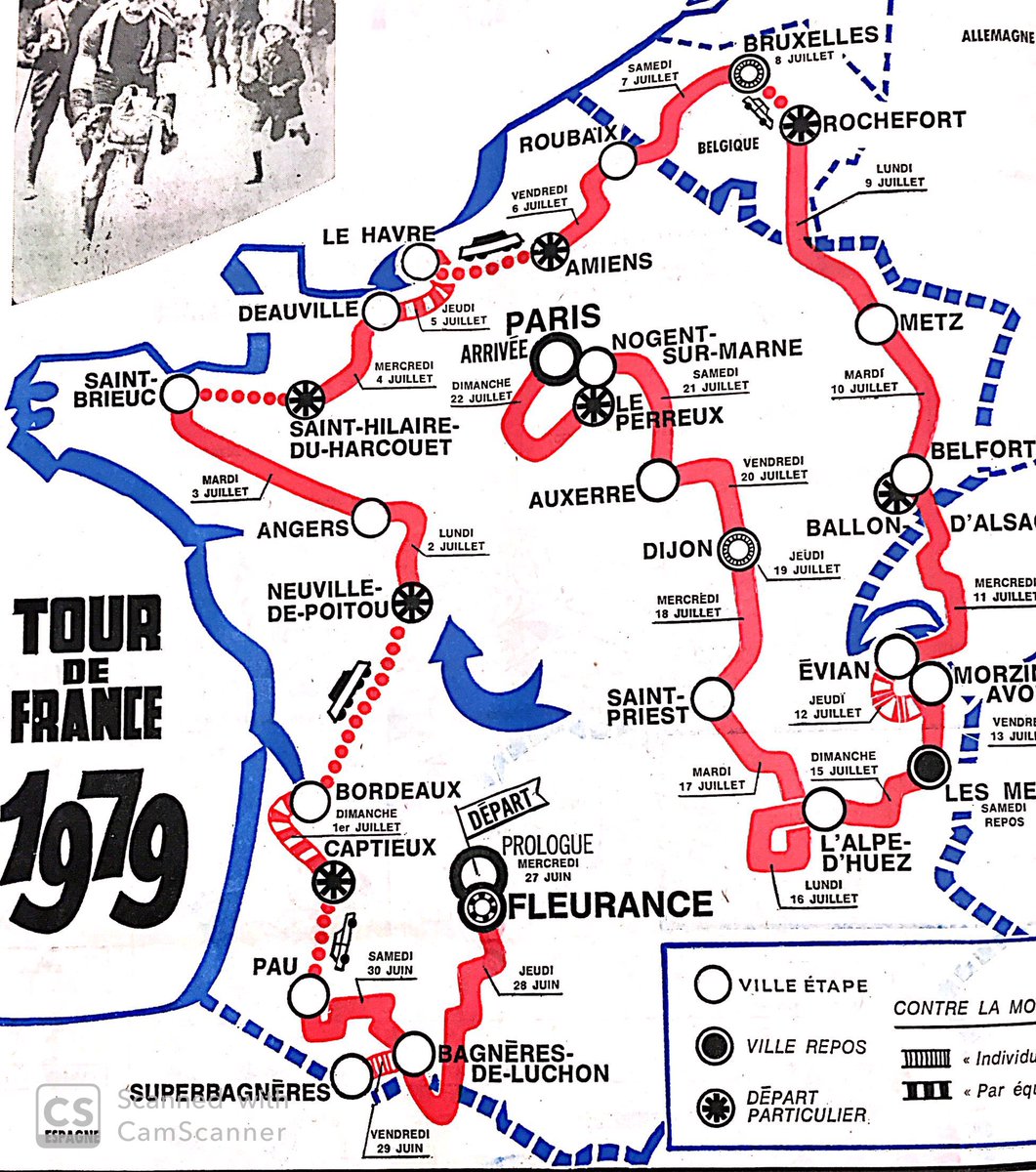 #Ilya40ans, le Tour de France s'élance vers #NeuvilledePoitou #21juin1979 #Retoursenarrière #laNouvelleRépublique @lanouvellerep_ #archives #histoire