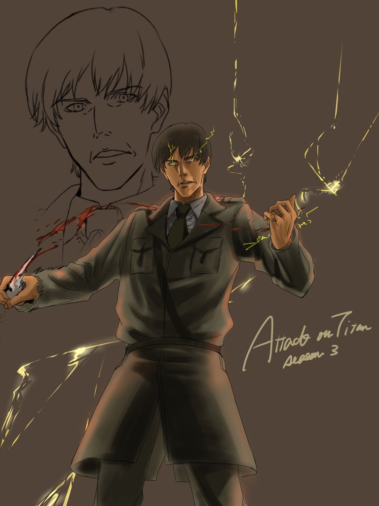 進撃の巨人 進撃の巨人 Shingeki クルーガー描きました 最高のタイトル回収 Ed ホネほねのイラスト